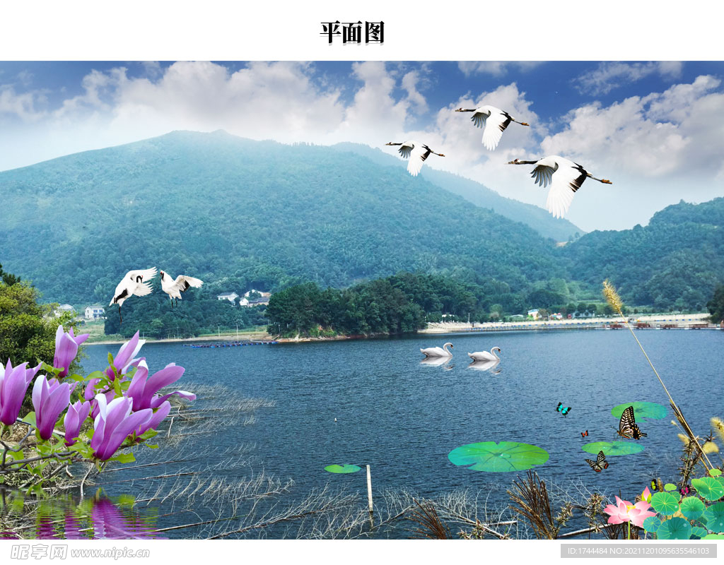 山水风景图片PSD源文件