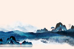 中国风水墨山水素材 