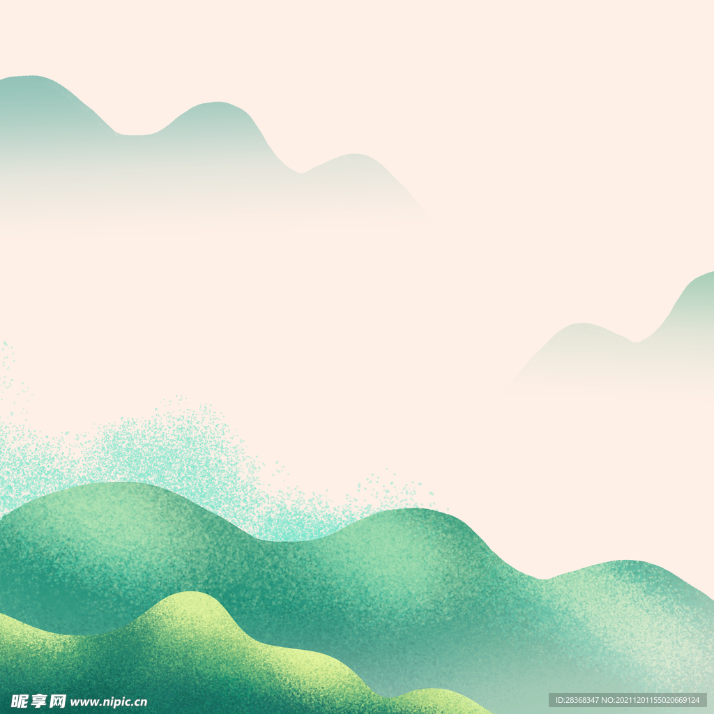 中国风水墨山水素材