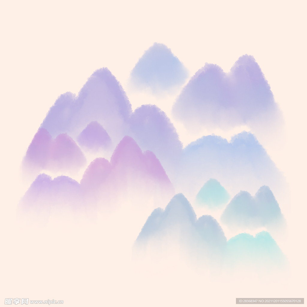中国风水墨山水素材