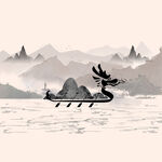 中国风水墨山水素材 