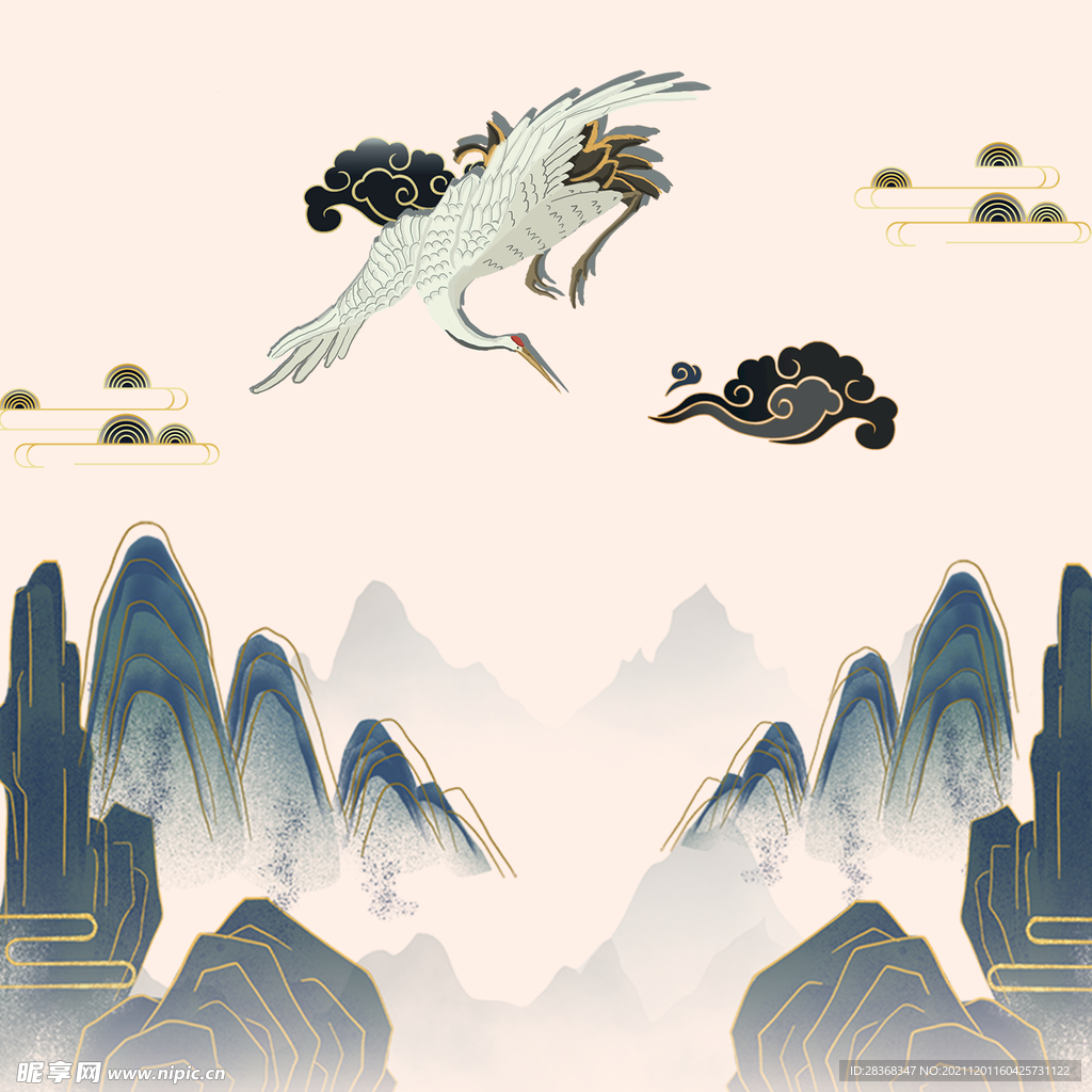 中国风水墨山水素材 