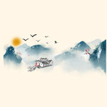 中国风水墨山水素材 