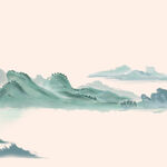 中国风水墨山水素材 