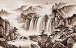 水墨山水画