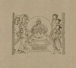 莫高窟敦煌壁画线描人物稿