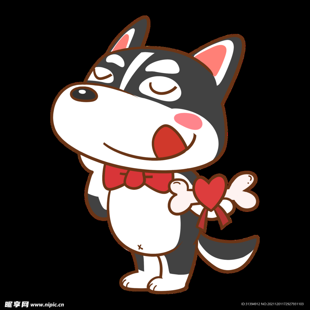 卡通哈士奇