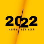 优雅的 2022 新年创意文字