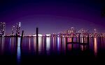 夜晚河面