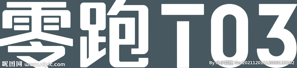 零跑汽车T03标准字logo