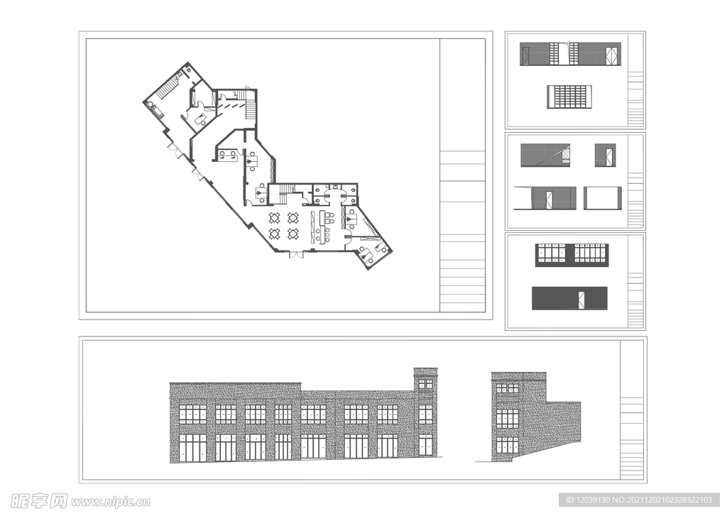 建筑室内CAD平面图
