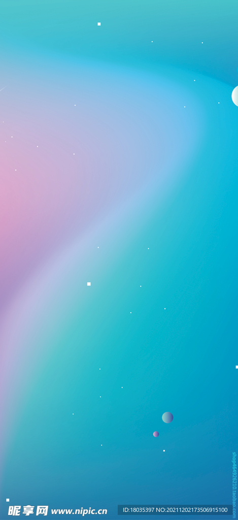 蓝色质感背景星空图片