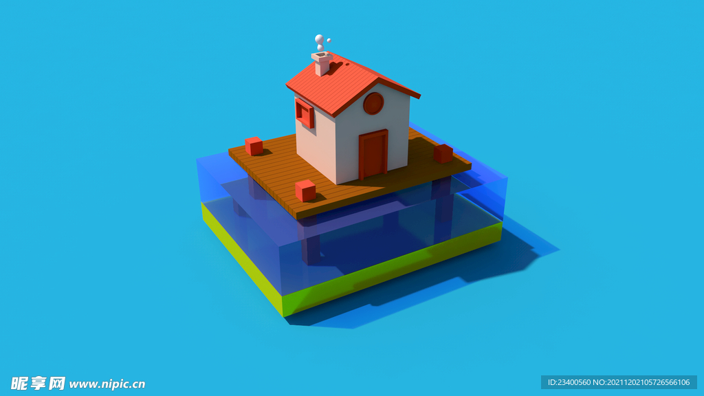 C4D 三维壁纸 定格11点 