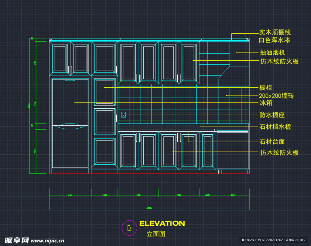 CAD厨卫立面 厨卫立面图  