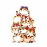 国潮虎年图案插画