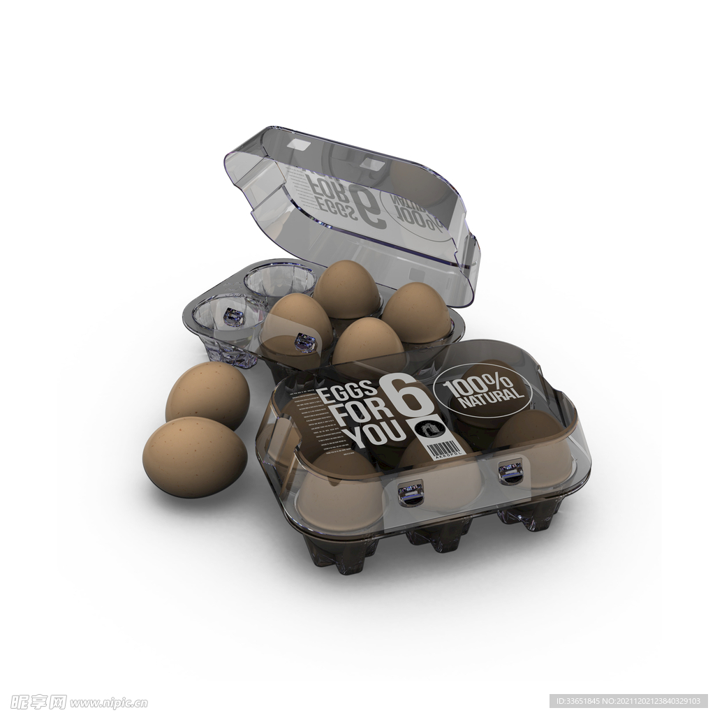 鸡蛋盒透明盒样机