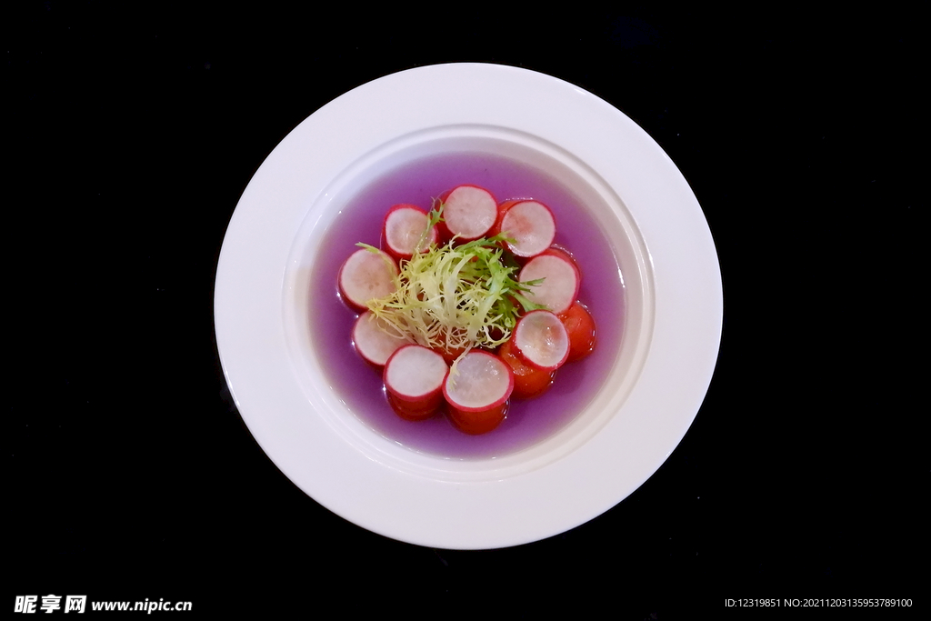 蝴蝶兰花茶浸美果