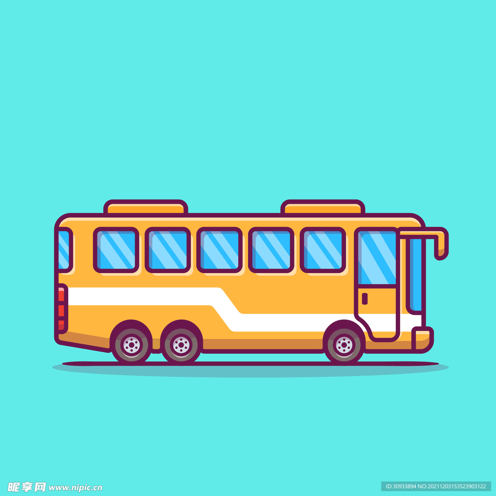 卡通公交车