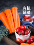 新鲜有机蔬菜海报