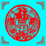 四季平安剪纸