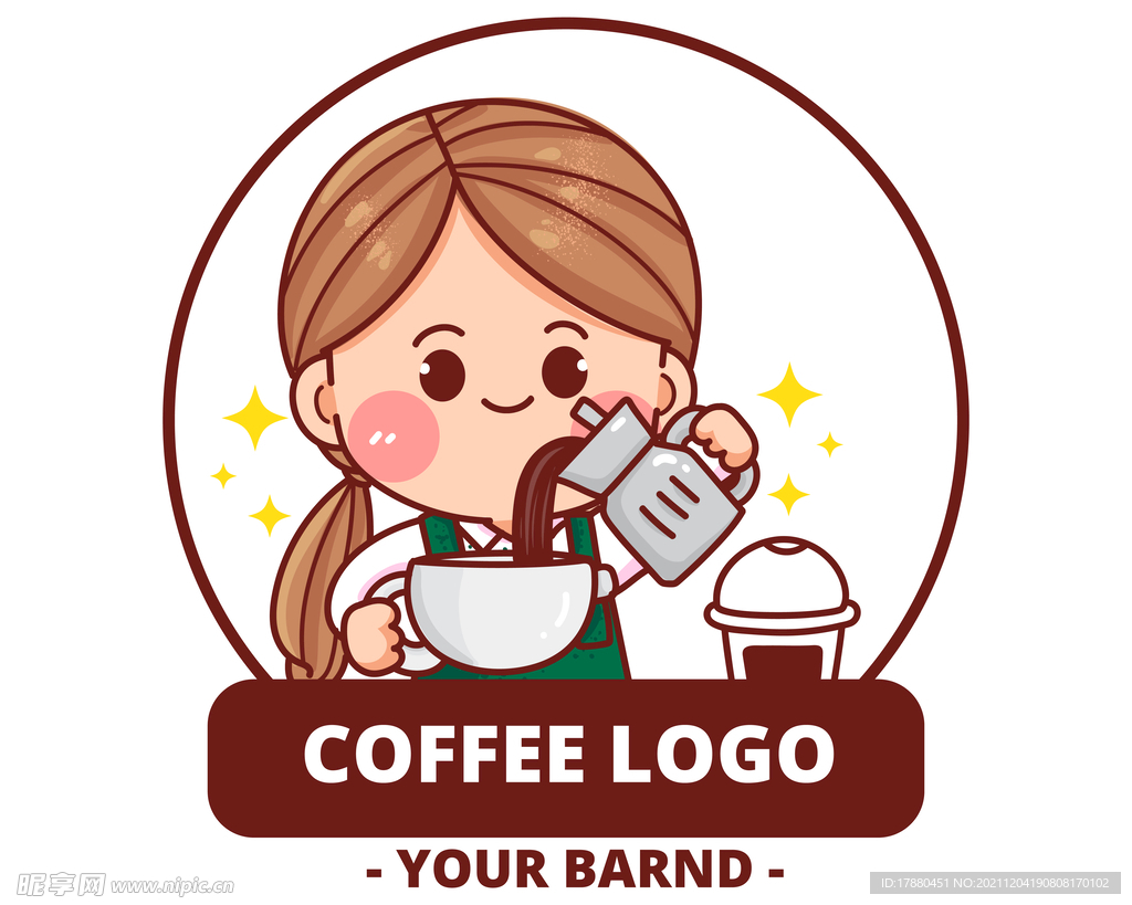 卡通咖啡LOGO