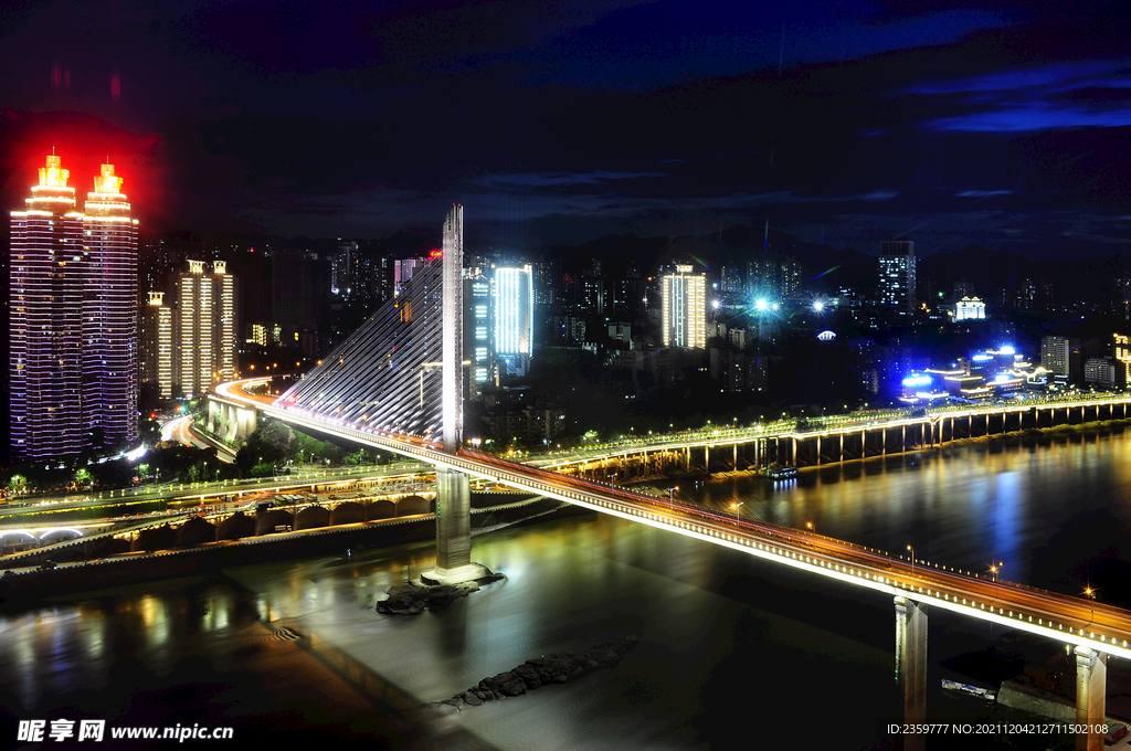重庆石门大桥夜景
