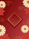 红色春节新年中式中国风装饰图案