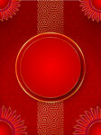 红色春节新年中式中国风装饰图案