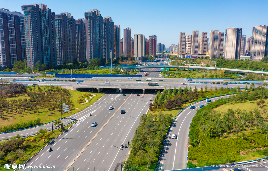 城市公路摄影图