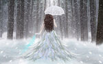 美丽 雪景 美女