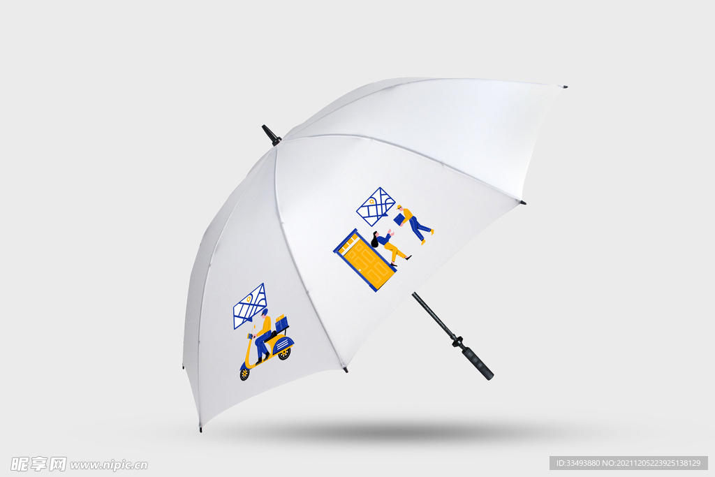 雨伞logo样机