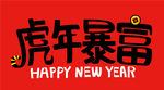 创意虎年字体   