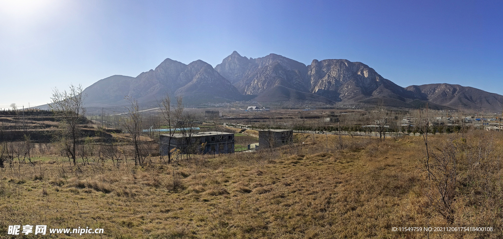 少室山冬季全景