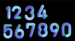 毛绒数字