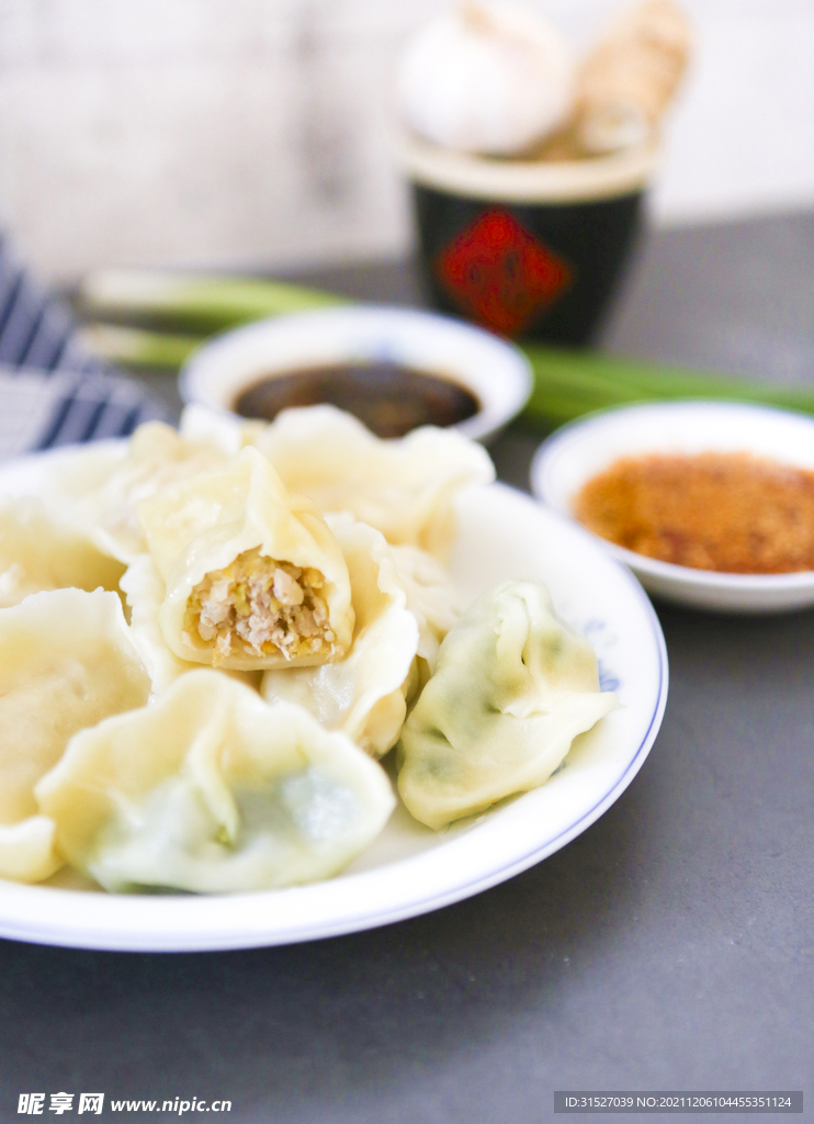 美味饺子高清特写 