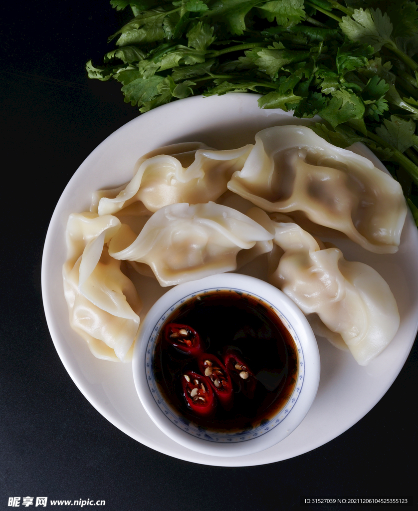 美味饺子高清特写 