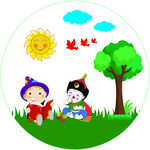 蒙古族小孩