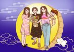中秋节团圆插画