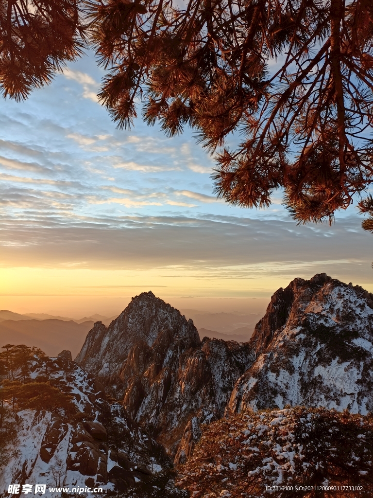 黄山冬景