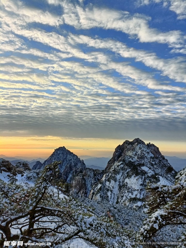 黄山冬景