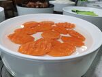 一盘胡萝卜片