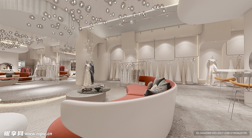 服装店装饰设计效果图