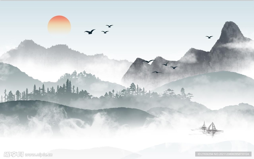 山水画 