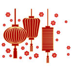 灯笼春节元素吉祥平安阖家