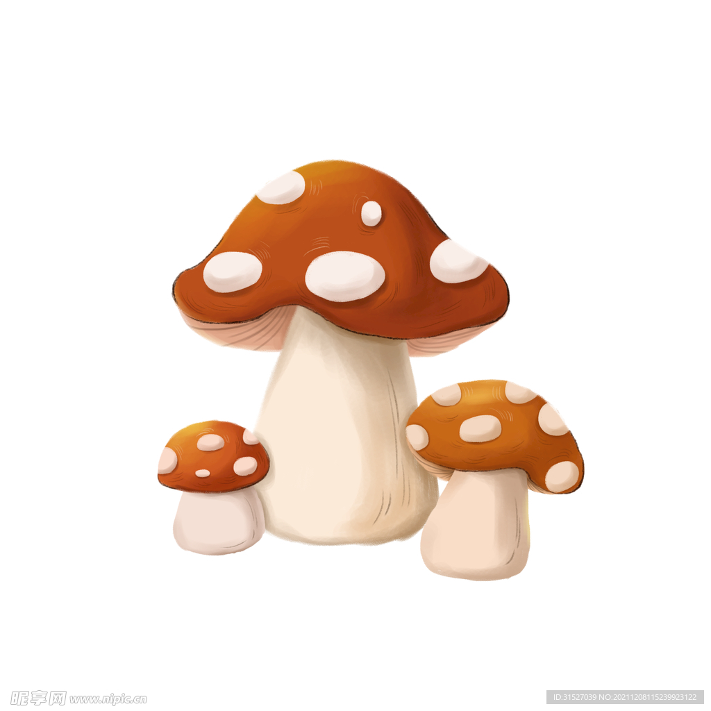 卡通蘑菇插画