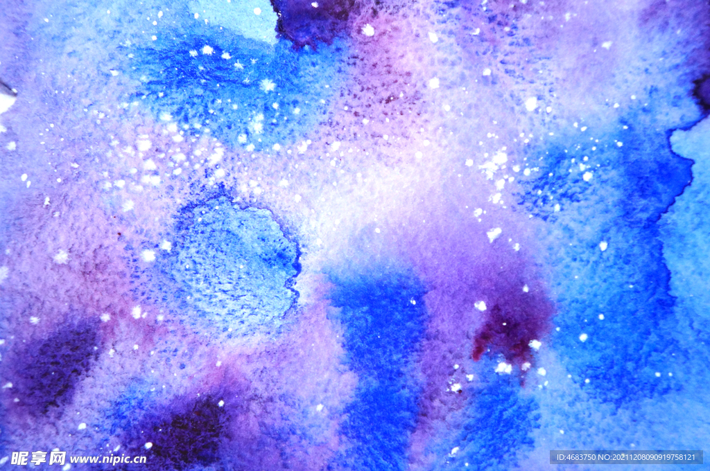 梦幻水彩底纹