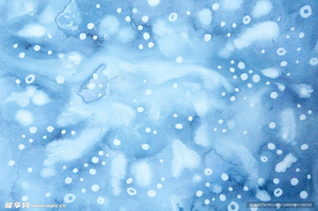 雪景水彩背景