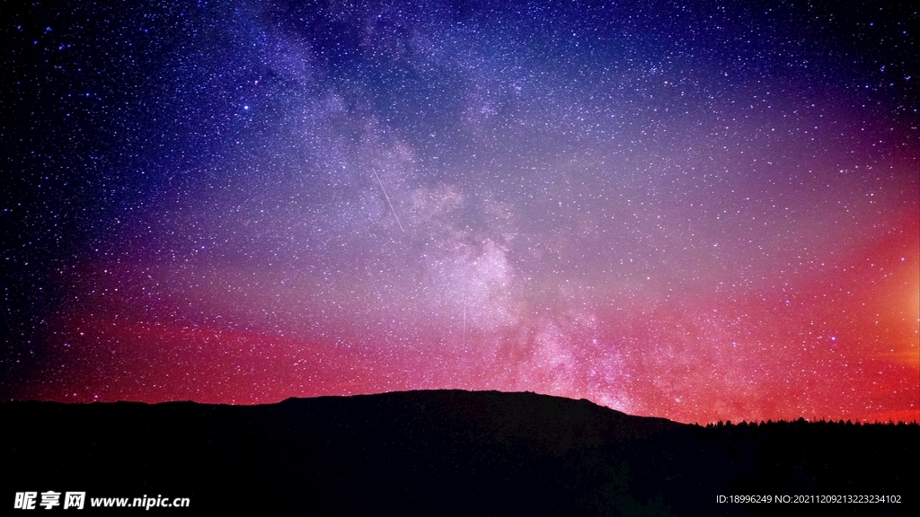 星空 唯美 浪漫 大气 背景图