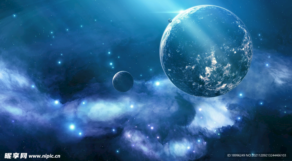 浪漫星空背景图片