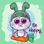动物兔子插画